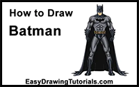 How to Draw Batman (Full Body)