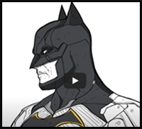 How to Draw Batman | Step by Step | Gotham Knights