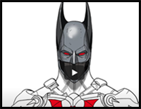 How to Draw Batman Beyond | Step by Step | DC Arkham Knight