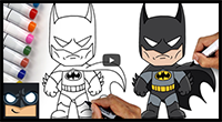 How to Draw Batman | Draw & Color Tutorial