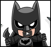 How to Draw Batman | Tutorial Easy
