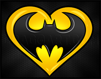 How to Draw a Batman Heart