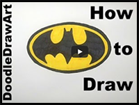 How to Draw the Batman Logo