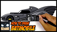 How to Draw the Batmobile | Step by Step Tutorial