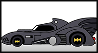 How to Draw the Batmobile Step by Step