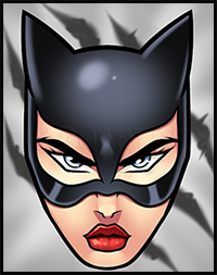 How to Draw Catwoman Easy