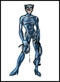 How to Draw Catwoman