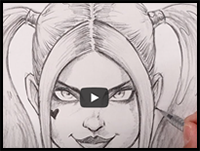 How to Draw Harley Quinn | Sketch Tutorial