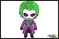 How to Draw Chibi Joker from Batman