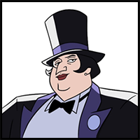 How to Draw Penguin from Batman: Caped Crusader