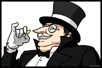 How to Draw the Penguin from Batman