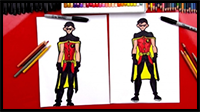 How to Draw Robin from Young Justice