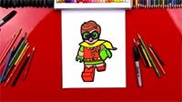 How to Draw Lego Robin