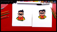 How to Draw Cartoon Robin