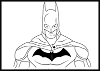 Batman Step by Step Drawing Tutorials