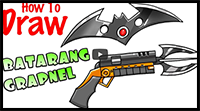 How to Draw Batman's Batarang and Grapnel