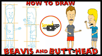 Easy to Follow Beavis and Butthead Drawing