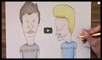 Speed Drawing Beavis and Butt-Head from MTV