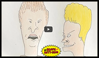Drawing Beavis and Butt-Head | Coloured Pencils