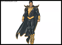 How to Draw Black Adam
