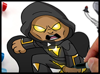 How to Draw Black Adam | YouTube Studio Art Tutorial