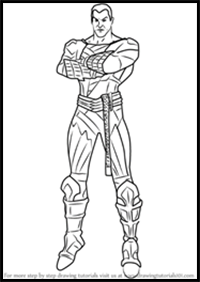 How to Draw Black Adam from Injustice - Gods Among Us