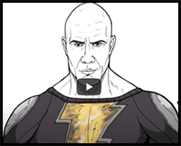 How to Draw Black Adam | Step by Step | Black Adam