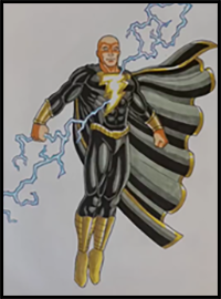 How to Draw Black Adam (Full Body)