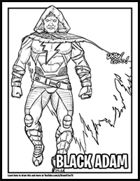 How to Draw BLACK ADAM | Narrated Drawing Tutorial