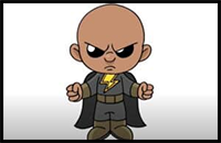How to Draw Black Adam Step by Step