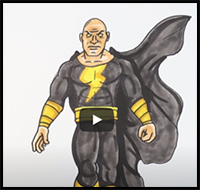 How to Draw BLACK ADAM