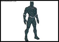 How to Draw Black Panther