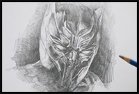 How to Draw the Black Panther from Captain America Civil War