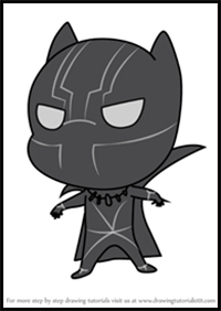 How to Draw Chibi Black Panther