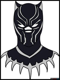 How to Draw the Black Panther
