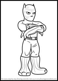 How to Draw Black Panther from The Super Hero Squad Show