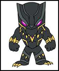 How to Draw Black Panther | Step by Step | Marvel Rivals