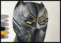 Learn to Draw Black Panther