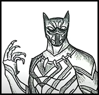 How to Draw Marvel's Black Panther