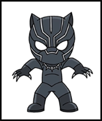 How to Draw Black Panther | Wakanda Forever
