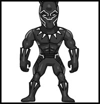 How to Draw Black Panther | Avengers Infinity War