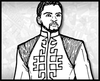 How to Draw KING T’CHALLA (Black Panther) Drawing Tutorial