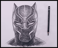 How to Draw Black Panther | Sketch Tutorial