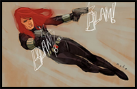 How to Draw Black Widow