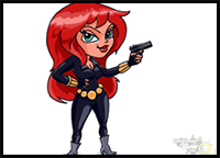 How to Draw Black Widow