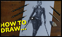 How to Draw Black Widow for Beginners