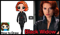 How to Draw Black Widow | The Avengers