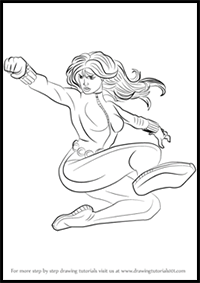 How to Draw Black Widow