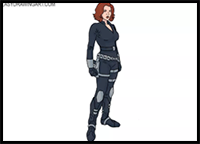 How to Draw Black Widow