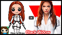 How to Draw Black Widow | Marvel
